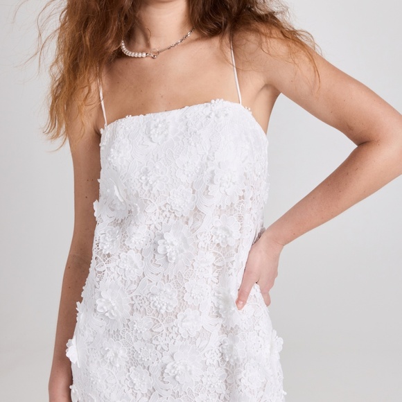 Zimmermann Raie Lace Flower Mini Dress - Picture 2 of 12